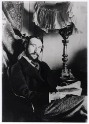Portræt af Andre Gide (1869-1951) i hans lejlighed i Paris, 1894